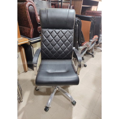 Artificial Leather Stainless Steel Office Desk Chair