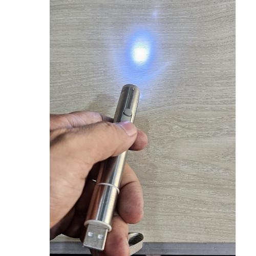 3-in-1 USB Green Laser Pointer Torch Light