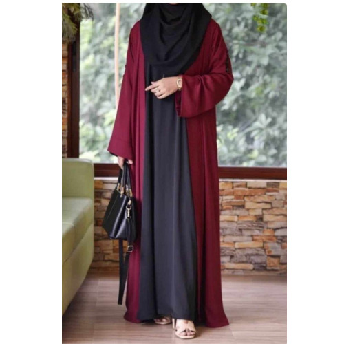 Comfortable Dubai Cherry Fabric Burka