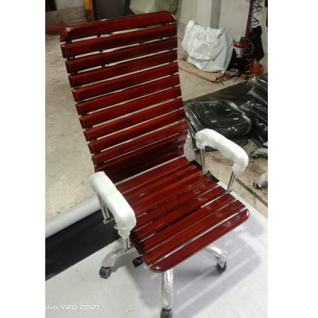 Mahogany Wooden Workplace Chair for Chairman / MD / CEO