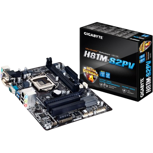 Gigabyte H81M-S2PV Intel H81 Chipset CPU Motherboard