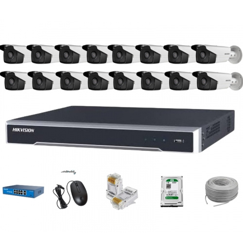 Hikvision 16 IP Camera Package with 16CH NVR & 4TB HDD