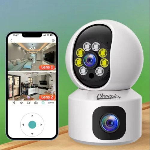 C10 Double-Lens Wi-Fi & Sim Supported IP Camera