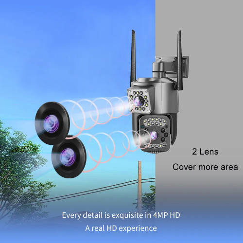 Dual Lens V380 Pro 4MP Outdoor Wireless IP Camera