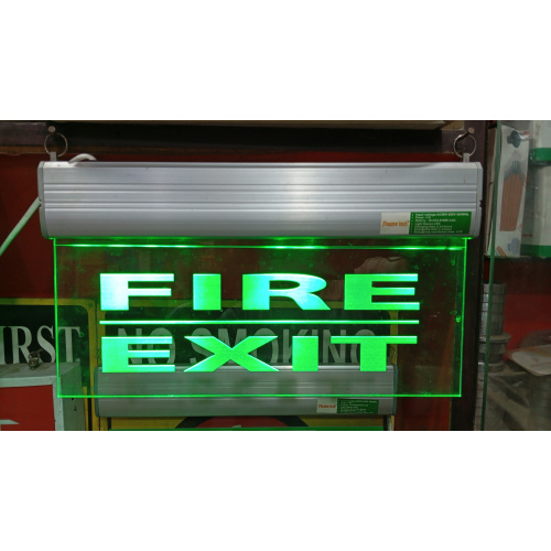 Transparent Rechargeable Exit Light Sign