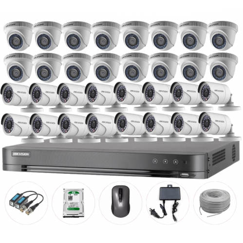 Hikvision 32-Pcs Camera Package 32-CH DVR with 4TB HDD