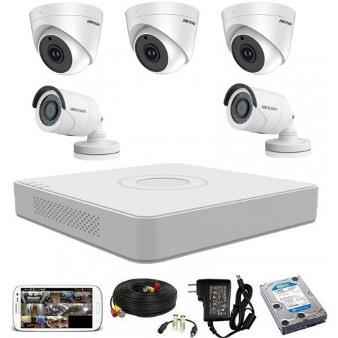 CCTV Package with Hikvision 8CH DVR and 5PCS Camera