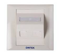 Dintek Faceplate Single / Dual Network Port