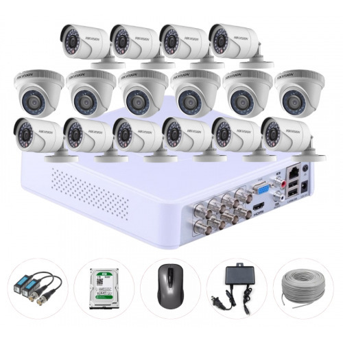 CCTV Package 16CH DVR 12 Piece Camera 2TB HDD