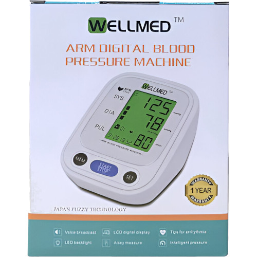 Wellmed Arm Digital Blood Pressure Machine