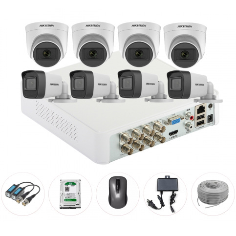 CCTV Package 8-CH 8-Pcs 5MP Camera with 2TB HDD