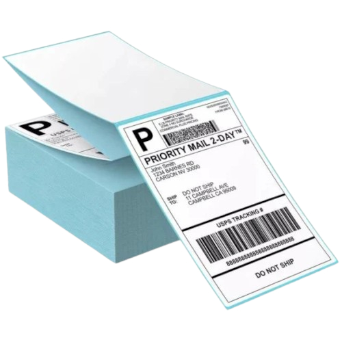 4 x 6-Inch Semi Glossy Carton Sticker