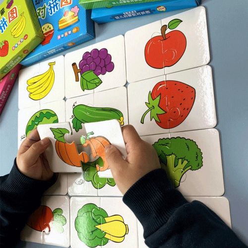 28-Pcs Children's Cognitive Fruit Set Puzzle Toys