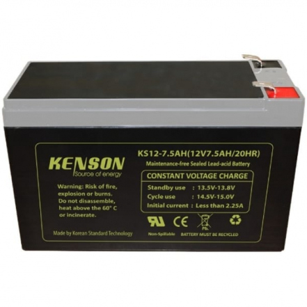 Kenson KS12-7.5 12V 7.5AH / 20HR UPS Battery