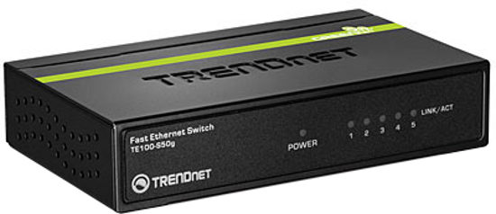 Trendnet TE100-S50g 5-Port 10/100 Mbps Greennet Metal Switch