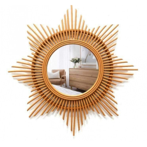 Rattan Mirror