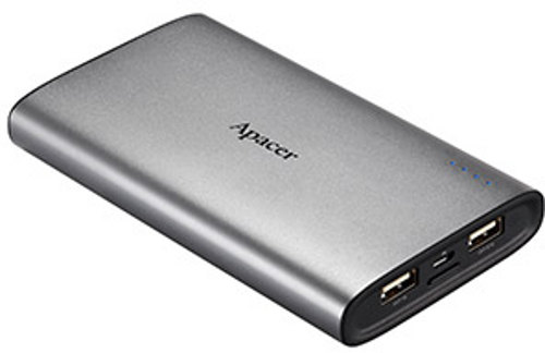 Apacer B520 Dual USB 10000 mAh Portable Power Bank Charger
