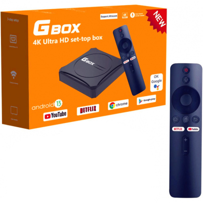 G Box 4K Voice Control Android Set-Top Box