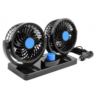 Dual Head 12V Car Fan