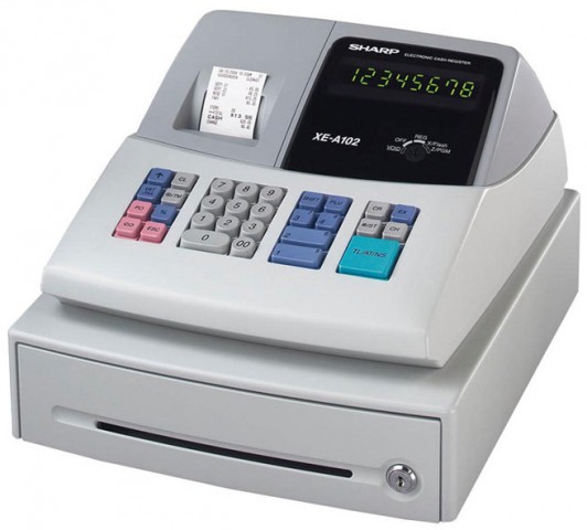 Sharp Electronic Cash Register Machine XE A102 Credit Card