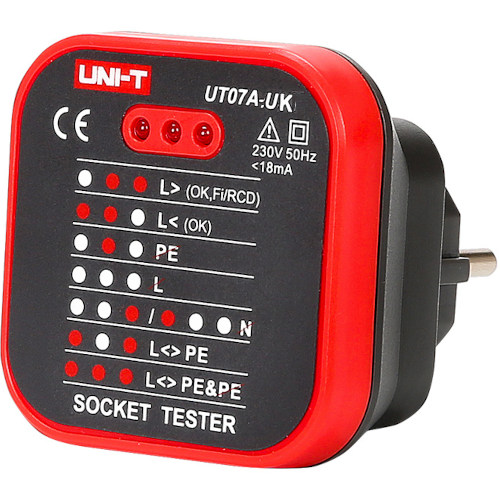 UNI-T UTO7A-UK Socket Tester