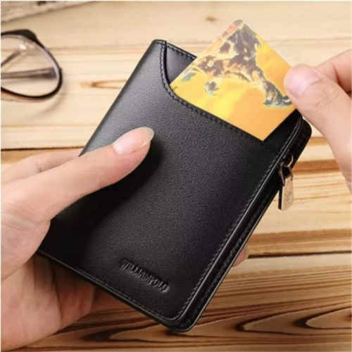 Premium Half Zipper Wallet with Card Pocket