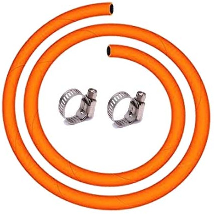 Gas Stove Pipe 15-Feet with Clamp 2-Pcs