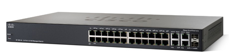 Cisco L3 Managed Switch SF300-24 10/100Mbps with 24 Port