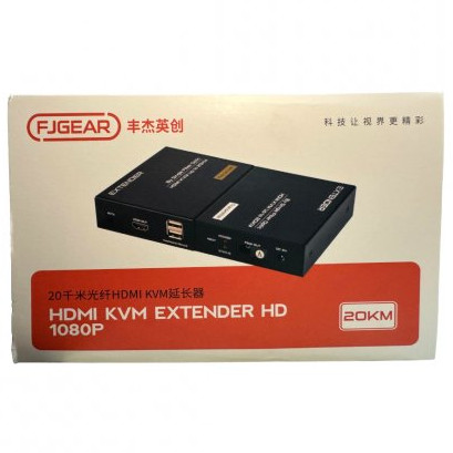 Fjgear 20KM KVM HD 1080P HDMI Extender