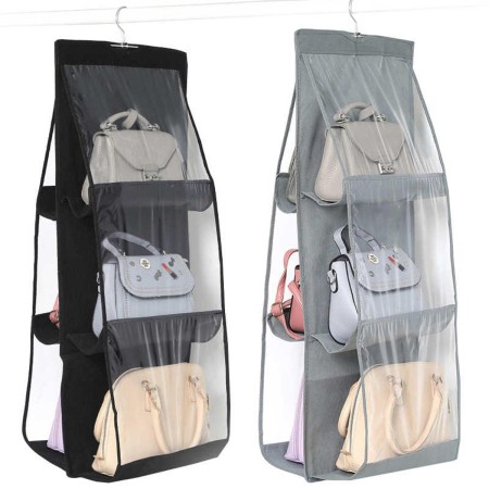 6-Pocket Foldable Handbag Organizer