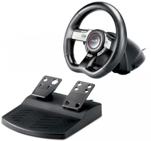 Genius USB Racing Wheel Turbo Vibration Feedback for PC