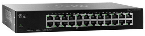 Cisco Unmanaged Switch 24-Port 10/100 Hi Speed SF90-24-AS