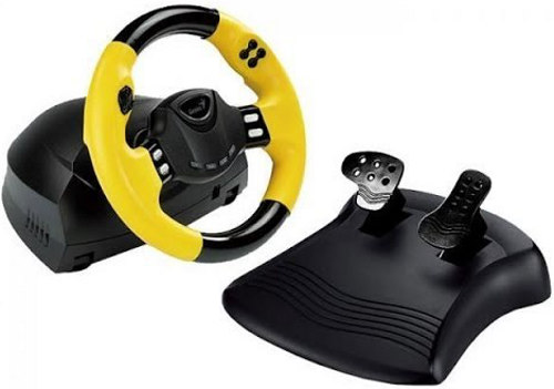 Genius RV Speed Racing Vibration Gaming Steering Wheel