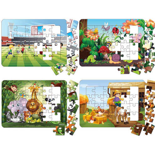 24-Pcs Duplex Board Jigsaw Puzzle