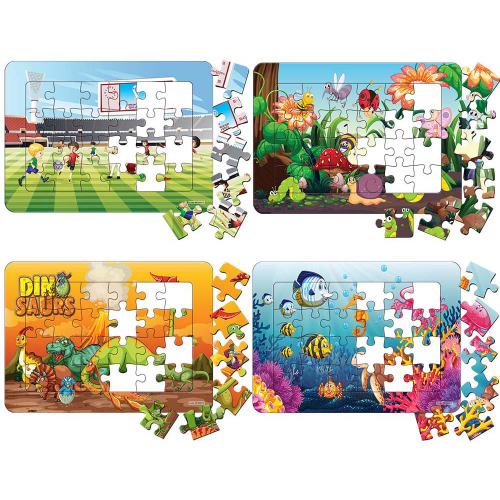 24-Pcs Duplex Board Jigsaw Puzzle