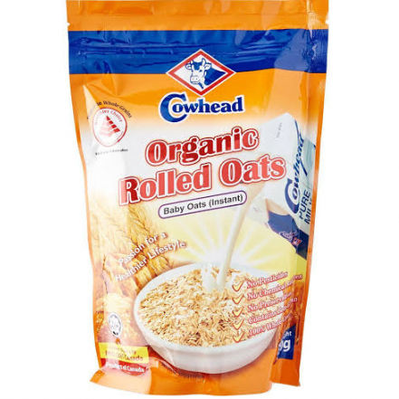 Cowhead Organic Rolled Oats 500g