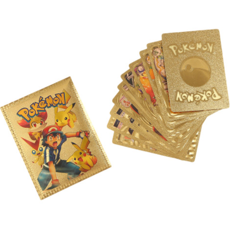 55-Pcs Pokémon Golden Card Set