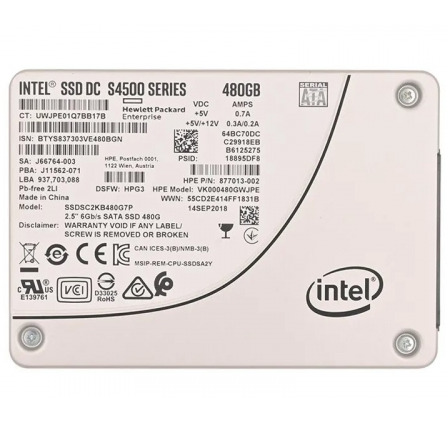 Intel DC S4500 Series 480GB SSD