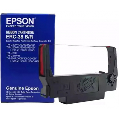 Epson ERC-38 Black / Red Ribbon Cartridge