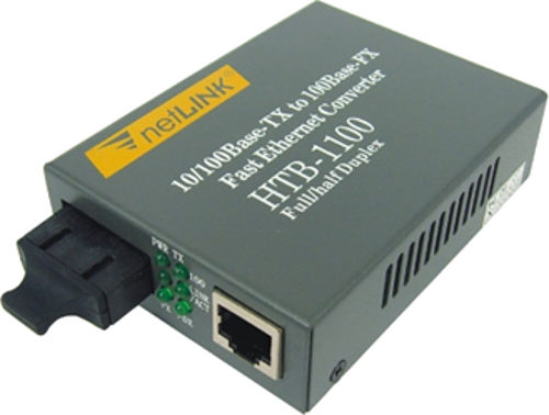 NetLink HTB-1100 Fiber Media Fast Ethernet Converter Device