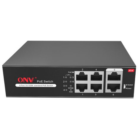 ONV H1064PSD 4-Port 2 Up Link 100Mbps PoE Switch