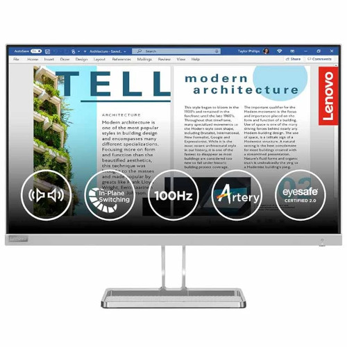 Lenovo L27i-40 27" FHD 3-Side Borderless IPS Monitor