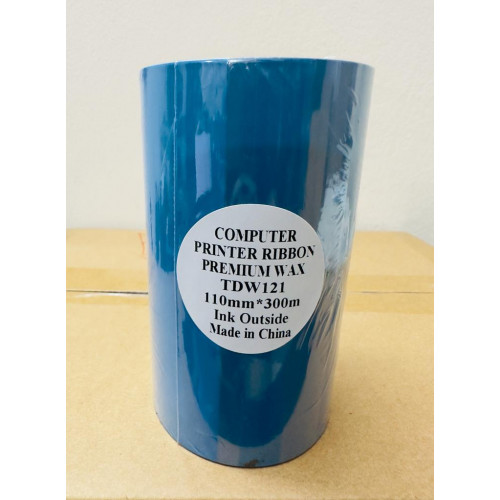 Todaytec 110mm x 300M Premium Wax Resin Printer Ribbon