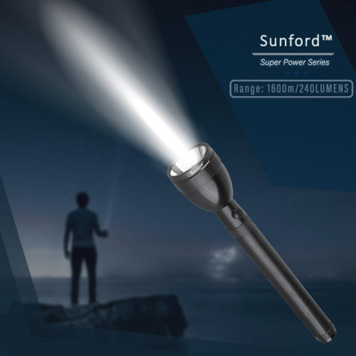 Sunford SF-4913BH-3SC Rechargeable LED Flashlight