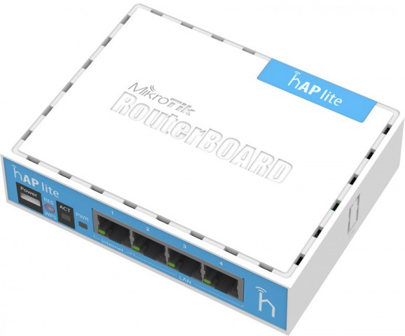 MikroTik hAP Lite 32MB RAM 4 LAN Wireless Home Routerboard