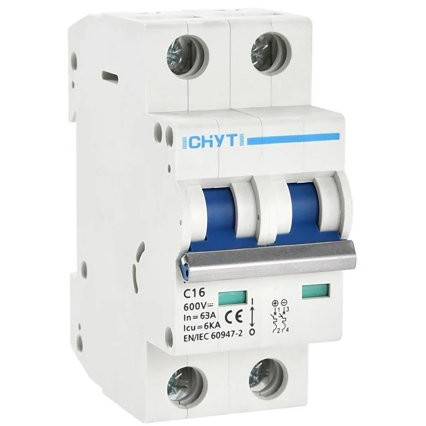 NBL7-63 MCB 63A 600VDC 6kA Circuit Breaker