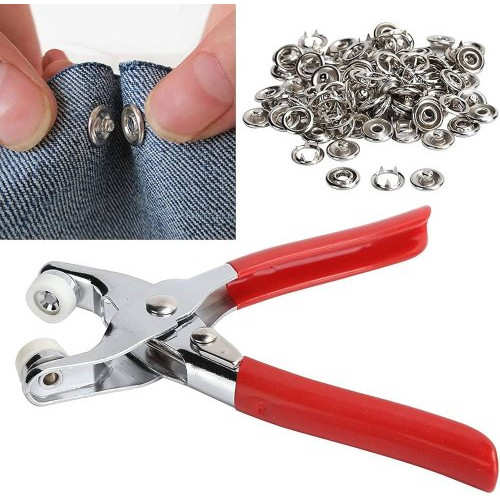 Hand Pressure Plier Prong Snap Button