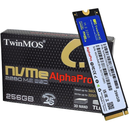 TwinMOS AlphaPro 256GB NVMe M.2 SSD