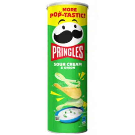 Pringles Sour Cream & Onion Potato Crisps 134g