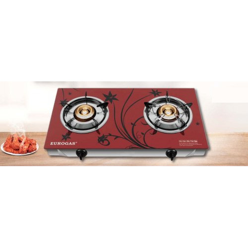 Eurogas Tempered Glass Double Burner Stove